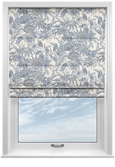 Maui, Indigo - Motorised Roman Blind
